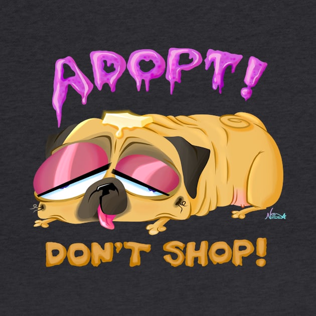 PB&J PUG - Adopt Don't Shop! by Nissa Elise